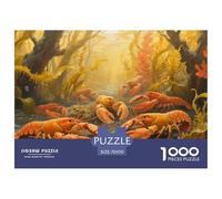 Puzzle Lobster A 1000 Pezzi Per Adulti,Autumn Underwater Scene Gioco Diabilità Impossibile Puzzle Pittura Gioco Intellettivo Familiare Arredamento Domestico 70x50cm/1000pcs