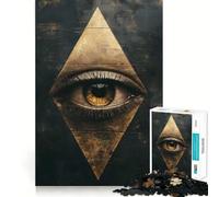 Puzzle "L'Occhio Onniveggente" per adolescenti, 1000 pezzi per allenare la mente, semplice e divertente da assemblare, un regalo prezioso 38x52cm