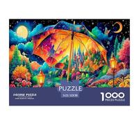 Puzzle Londra Fantasy 1000 Pezzi - torre dell’orologio nella città colorata per adulti e bambini, puzzle impegnativo, idea regalo, 38x26cm