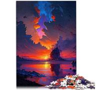 Puzzle "Lonely Island" per adulti con 1000 pezzi di sfida educativa 26 x 38 cm gioco impegnativo e gioco di famiglia per bambini di 14 anni