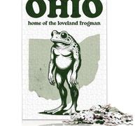 Puzzle Loveland Frogman Ohio da 1000 pezzi, difficoltà per adulti, puzzle che rafforzano i rapporti tra i membri della famiglia, 1000 pezzi (75x50 cm)