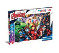 Puzzle lucido Avengers Clementoni da 104 pezzi - Puzzle Avengers con finitura lucida e colori vivaci. ✅ Consegna entro 24/72 ore in Spagna (continentale)