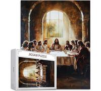 Puzzle L'Ultima Cena Puzzle 1500 Pezzi Arte per Adulti e Bambini, Uomo Puzzle Giochi Rilassamento e Intelligence, Jigsaw Adulti DIY Classici legno Gioco, Idea Regalo, Decorazione la Casa D-999