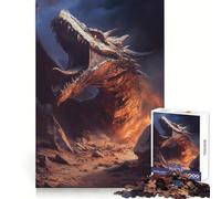 Puzzle "L'ultimo drago" per ragazzi, 1000 pezzi, gioco cognitivo, hobby tranquillo, bordo premium, regalo di Natale 38x52cm