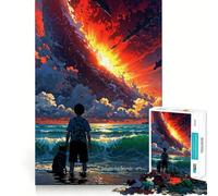 Puzzle "L'ultimo tramonto" da 1000 pezzi per adulti, gioco di logica e abilità, calma e relax, taglio preciso, regalo affettuoso 38x52cm