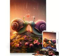 Puzzle "Lumaca Amore" per adulti, 1000 pezzi, rompicapo rilassante, attività di assemblaggio, regalo perfetto (38x26cm)
