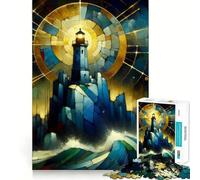 Puzzle luminoso dei Guardiani del Mare per adolescenti, 1000 pezzi, gioco per l'esercizio mentale, design rilassante, assemblaggio, sorpresa di Natale (38x26cm)