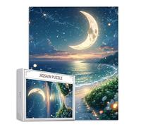 Puzzle Luna Puzzle 3000 Pezzi Spiaggia Jigsaw Adulti DIY Classici legno Gioco, Stampa di Alta Qualità jigsaws Giocattoli, Lettere sul retro Jigsaw, per Decorazione la Casa In Adolescenti Regalo S-990