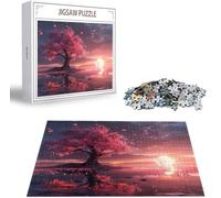 Puzzle Luna Puzzle 5000 Pezzi Jigsaw Adulti DIY Classici Gioco, Puzzles a Forma di Albero, Giochi Rilassamento e Intelligence per Ragazzi da 14 Anni 156 x 105 cm/5000 pcs con Scatola Regalo B-368
