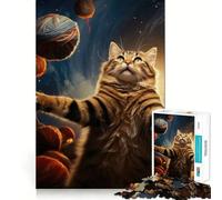 Puzzle "L'universo è un gatto" per adolescenti, 1000 pezzi per allenare la mente, semplice e divertente da assemblare, un regalo prezioso 50x75cm
