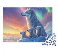 Puzzle Lupi Artici 1000 Pezzi Gioco di Puzzle per Adulti 52x38cm/1000pcs