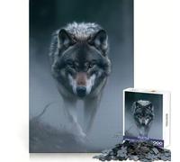 Puzzle "Lupo a caccia di predatori" per adolescenti, 1000 pezzi, stimola la mente, favorisce la calma e il tempo libero, si adatta perfettamente, è un regalo speciale (50x75cm)