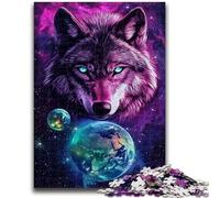 Puzzle "Lupo e Terra" per adulti e ragazzi, 1000 pezzi, gioco per famiglie, antistress, sfida difficile, ottimi regali e giocattoli (50x75cm)