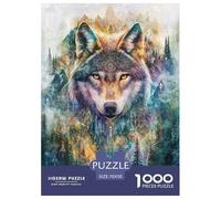 Puzzle Lupo fantastico Puzzle Arte Jigsaw Puzzle Family Game Gioco Educativo E Stimolante Animalii Puzzle Divertimento Gioco Puzzle Da 1000 Pezzi Regalo Per Amore E Amico 70x50cm/1000pcs