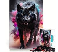 Puzzle Lupo Mannaro 1000 pezzi per adulti,gioco per potenziare la memoria,taglio di qualità professionale,attività di gruppo emozionante (50x75cm)
