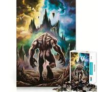 Puzzle "Lupo mannaro in un paesaggio fantasy" da 1000 pezzi,gioco di concentrazione mentale,design a incastro preciso,sfida interattiva per il cervello,ideale per la casa (50x75cm)