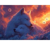 Puzzle Lupo Puzzle 5000 Pezzi Paesaggio Jigsaw Legno, Classici per Adulti DIY Gioco da Sfida si adattano perfettamente tra loro lettere sul retro Jigsaws for Kids and Adults Age 14 Years Regalo U-688