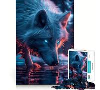 Puzzle Lupo Selvaggio da 1000 pezzi,divertente gioco di allenamento cognitivo,pezzi ad incastro perfetti,regalo di compleanno,rompicapo (50x75cm)