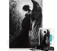 Puzzle "Lutto Velato" da 1000 pezzi,gioco creativo per sviluppare le capacità cognitive,componenti robusti e facili da tagliare,ideale per i viaggi,gioco per allenare la mente (38x52cm)