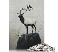 Puzzle Maestà Monocromatica, Giocattoli di Decompressione, Puzzle Rettangolare di Carta per Bambini e Adulti dai 12 Anni in Su, Regali di Natale 1000 Pezzi (75x50cm)