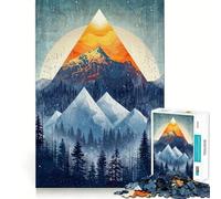 Puzzle "Maestosità delle Montagne" da 1000 pezzi per adolescenti, rompicapo per la mente, antistress, arte da assemblare, regalo di alta qualità (50x75cm)