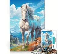 Puzzle "Maestosità delle Montagne" per Adolescenti, 1000 pezzi, gioco per allenare la mente, divertente e rilassante, oggetto da collezione (38x52cm)