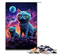 Puzzle Magic Art Cat in legno per bambini 1000 pezzi (75x50 cm)
