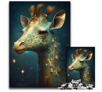 Puzzle Magic Giraffe da 1000 pezzi per adulti, in cartone, gioco interattivo per famiglie, decorazione fai da te per la casa, rompicapo regalo 26X38CM/10,23x14,96 pollici