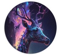 Puzzle Magic Giraffe da 1000 pezzi per adulti, puzzle in cartone, gioco interattivo per famiglie, regalo creativo con illustrazioni colorate (67,5x67,5cm)