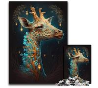 Puzzle Magic Giraffe da 1000 pezzi per adulti, regalo perfetto per la festa della mamma, compleanni, Natale 50x75CM/19,68x29,52 pollici