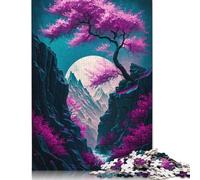 Puzzle Magic Neon Tree per adulti, puzzle difficili e rompicapo per bambini adulti, 1500 pezzi (85x57 cm)
