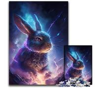 Puzzle Magic Rabbit da 1000 pezzi per adulti, puzzle in legno per adulti, attività per famiglie, rompicapo, decorazioni per la casa, regalo di Natale, 50x75CM/19,68x29,52 pollici