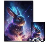 Puzzle Magic Rabbit da 1000 pezzi per adulti, puzzle per adulti, attività per famiglie, decorazioni fai da te per la casa, regalo di Natale 26X38CM/10,23x14,96 pollici