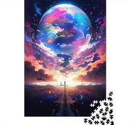 Puzzle Magical World, giocattoli di decompressione, puzzle in cartone riciclato al 100% per adulti, adolescenti, regali di Halloween, 1000 pezzi (38x26 cm)