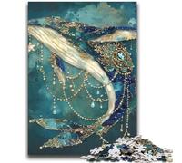Puzzle magico a forma di balena da 2000 pezzi per adulti e adolescenti, gioco stimolante e gioco per famiglie, ideale come regalo per tutta la famiglia (70x100cm)