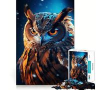 Puzzle magico a forma di gufo per ragazzi, 1000 pezzi, gioco di logica stimolante, silenzioso, con bordi nitidi, regalo elegante (38x52cm)