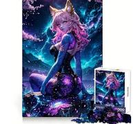 Puzzle magico da 1000 pezzi con ragazza samurai giapponese per adolescenti, giocattolo antistress, taglio di alta qualità, (50x75cm)