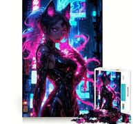 Puzzle magico da 1000 pezzi "Ragazza Samurai Giappone" per adolescenti, gioco di puzzle, divertimento e creatività, pezzi unici da collezione (50x75cm)