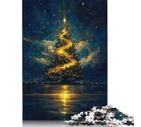 Puzzle magico da dipingere con l'albero di Natale, 500 pezzi, per adulti. Puzzle da 500 pezzi, giochi educativi, 500 pezzi (52x38 cm).