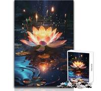 Puzzle magico del fiore di loto da 1000 pezzi per adolescenti, gioco di apprendimento del pensiero strategico, regalo significativo ideale per qualsiasi evento, dimensioni 50x75cm