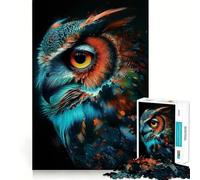 Puzzle magico del gufo da 1000 pezzi per ragazzi, gioco di logica e abilità, morbido, rilassante, taglio preciso, regalo prezioso (38x52cm)