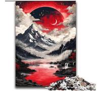 Puzzle magico del Monte Fuji da 2000 pezzi, regalo per adulti, antistress, per trascorrere il tempo libero a casa e per interagire con i genitori (70x100cm)