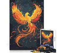 Puzzle magico della Fenice da 1000 pezzi per ragazzi, gioco di logica, leggero e rilassante, taglio liscio, decorazione da parete (38x26cm)