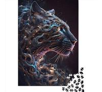Puzzle magico della pantera da 1000 pezzi per adulti e puzzle di carta per gli amanti dei puzzle 38x26 cm/1000 pezzi