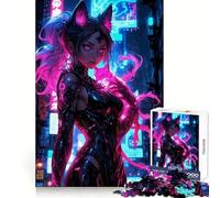 Puzzle magico giapponese con ragazza samurai per adulti, 1000 pezzi, gioco di abilità mentale, hobby tranquillo, design, assemblaggio, regalo per le vacanze (38x52cm)