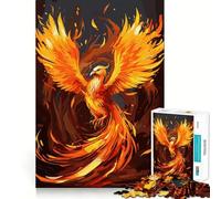 Puzzle magico Phoenix da 1000 pezzi per adulti e ragazzi, stimola la memoria, favorisce la calma e aiuta a evadere dalla realtà, con taglio liscio e un regalo speciale (38x26cm)