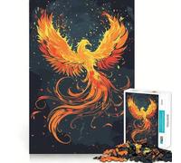 Puzzle magico Phoenix da 1000 pezzi per ragazzi, gioco di logica, leggero e rilassante, taglio liscio, decorazione da parete (50x75cm)