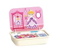 Puzzle magnetiche educative, cinque sensi per l'educazione precoce, adesivi magnetici che cambiano colore, apprendimento giocattolo con scatola di stoccaggio, bambini da 3 a 6 anni