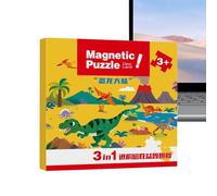 Puzzle magnetiche - Set di puzzle educativo 18x18x2cm, supporto a magnete forte, tema animale colorato | Game puzle magnetico per bambini, bambini, apprendimento e gioco in età prescolare