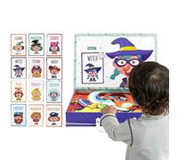 Puzzle Magnetici,Attività di Apprendimento a Doppia Faccia,Puzzle Magnetici per Travestimenti - Per Ragazzi E Ragazze Festa Di Compleanno Casa Scuola Prescolare Scuola Viaggio